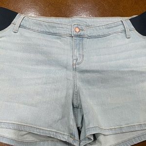 Denim Maternity Jean Shorts
